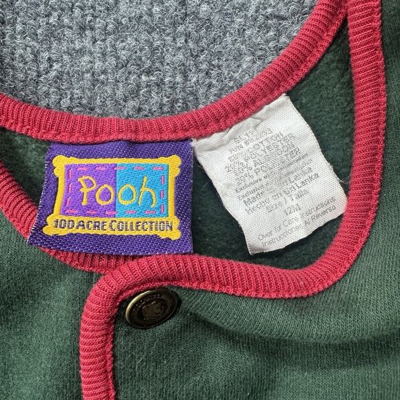 Vintage Disney Winnie the Pooh Romper 100 Acre Collection Embroidered Size 12 mo - Picture 3 of 7